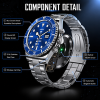 Montre connectée GPS intelligente, étanche IP67, avec carte SIM, compatible Android et iOS, appels sans fil, écran tactile, montre de santé, montres connectées sportives pour hommes et femmes