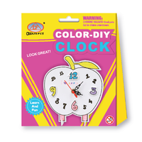 Kinder pädagogischer Wecker Einstellbare Zeit Lernuhr Frühes Lehrmittel DIY Uhr für Kinder