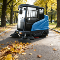 Yingshide Nettoyeur de sols électrique autoporté 48V avec brosse latérale, batterie 150Ah, puissance 3500W, eau froide