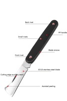 Nouveau couteau de greffage en acier inoxydable pliable, outil multifonctionnel pour la taille des plantes, accessoires d'outils manuels de bricolage pour le jardin