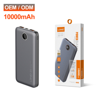 Banque d'alimentation portable ultra-mince et compacte LDNIO PQ10 10000 mAh à chargement rapide, vente directe d'usine, pour téléphone portable