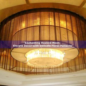 Maille décorative personnalisable d'alliage d'aluminium de <span class=keywords><strong>prix</strong></span> d'usine pour la décoration de chambre d'hôtel - Product Image 4