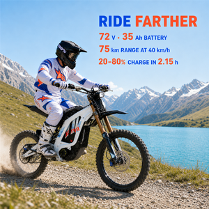 Ready to Ship 2026 Light X Dirt Bike <b>72V</b> 35Ah 10kW 80km/h US UK AU Warehouse Fast DDP Shipping Motorcycle - Product Image 4