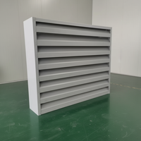 Volets acoustiques horizontaux modernes galvanisés pour extérieur, atténuateurs de bruit, surface peinte, durables, écologiques, ISO9001