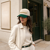 Casquette de baseball à 5 panneaux avec logo brodé 3D personnalisé, en coton premium respirant et léger, unisexe, pour le sport et la rue, pour hommes et femmes