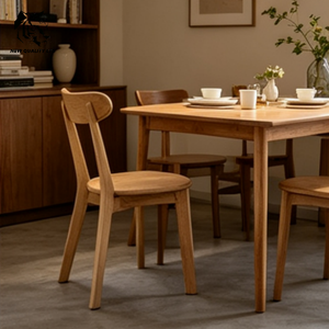 Silla de comedor de madera personalizada, ecológica, para hotel, de proveedor chino, buen precio, MOQ bajo, personalizable, muebles para comedor. - Product Image 4