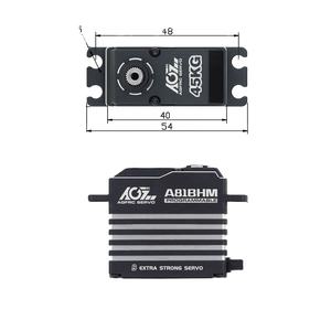 มอเตอร์ไร้แปรงถ่าน A81BHM Metal Gear แรงบิดสูง 45 กก. 0.085 วินาที 4.8-8.4V 220 โปรแกรมได้ สำหรับรถบังคับวิทยุขนาด 1/8 และอะไหล่โดรน - Product Image 4