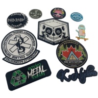 Patch de broderie personnalisé à coudre au fer avec bordure Merrow, coupe à chaud pour vêtement/sac, vente en gros
