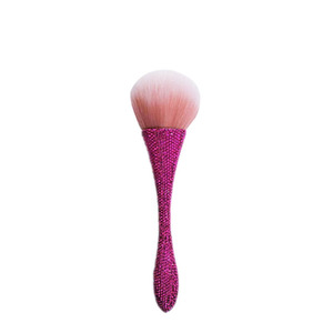 Pinceaux de maquillage personnalisés avec logo en strass, pinceaux à poussière pour ongles, pinceaux de maquillage en cristal diamanté, pinceaux de maquillage en strass scintillants - Product Image 5