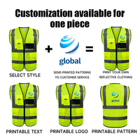 Gilet di Sicurezza Riflettente Impermeabile ANSI Classe 2 con Logo Personalizzato OEM e Tasche per Radio, Direttamente dalla Fabbrica