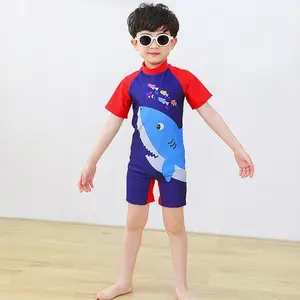 Maillot de bain dessin animé pour enfants, mignon bébé, une pièce, séchage rapide