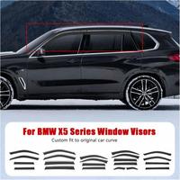 Aksesoris Deflektor Visor Jendela PC untuk BMW X5 E53 F15 G05 G18 1999-2025, Pelindung Hujan Matahari, Anti Asap, Anti Angin