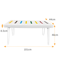 Piano lumineux pour enfants, jouet de table avec 7 gammes de notes sensibles au toucher et haut-parleur, idéal pour les tout-petits, cadeau d'anniversaire