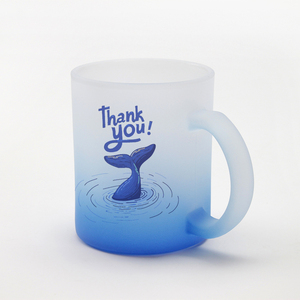 Chất lượng cao 11oz thăng hoa khoảng trống Frosted thủy tinh đầy màu sắc bia Mugs cho truyền nhiệt in thăng hoa thủy tinh cốc cà phê - Product Image 5