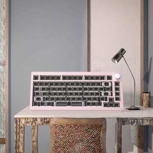 HY75V2 RGB מקלדת מכנית USB 3.0 מבנה מסגסוגת אלומיניום 75% פריסה חשופה, החלפה חמה, מתג כחול, אלחוטי, חדש - Product Image 3