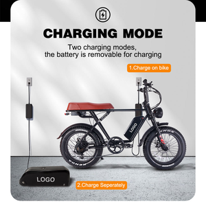 Vélo de montagne électrique intelligent Bluetooth avec moteur 500W, freins à disque, pneus larges et pneus surdimensionnés – Vente en gros - Product Image 3