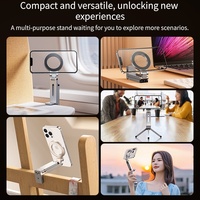 IDock 2025 Support de téléphone portable à ventouse magnétique pliable Support de téléphone de bureau avec trépied