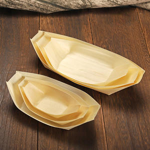 Bambus Écologique Japonais Jetable En Bois Pin <span class=keywords><strong>Sushi</strong></span> Bateau/Assiette/<span class=keywords><strong>Plateau</strong></span>/Cône pour <span class=keywords><strong>Maki</strong></span> California Roll - Product Image 1