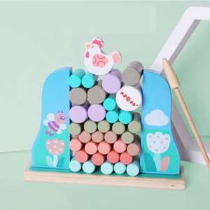 Popular niños madera pollo cerebro interactivo Blance juego de bloques de construcción regalo educativo juguetes para niños niñas - Product Image 6