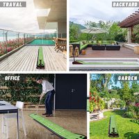 Tapis de golf en velours avec fonction de retour automatique de balle pour l'entraînement au putting – Vente chaude directe usine