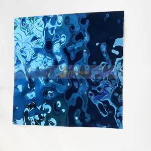 LL281 3D Water Ripple Corrugated Stainless Steel Plate Home Art Decoration Wall Panel Ceiling Stylish Stainless Steel <b>Sheets</b> - Product Image 3