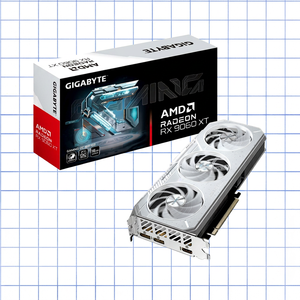 Carte graphique Gigabyte RX 9060 XT GAMING OC ICE 16 Go GDDR6 pour station de travail AI de bureau, ventilateur neuf - Product Image 1