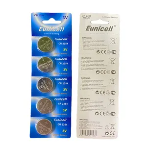 Eunicell Baterai Sel Tombol 5 Pak CR2354 CR 2354 3V Sel Lithium