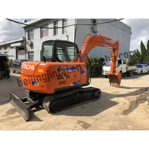 Mini-excavatrice hydraulique sur chenilles Hitachi ZX60 d'occasion, 6 tonnes, d'origine japonaise, modèle 2024, faible nombre d'heures, moteur, engrenages, roulements, pompe, ensemble complet à vendre - Product Image 5