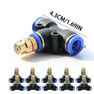 Kit d'arrosage automatique 5M avec raccords rapides en laiton, système d'irrigation de jardin à micro-pulvérisation, flexible et facile à installer - Product Image 5