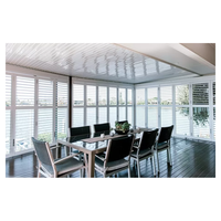 Volets en aluminium résistant aux intempéries pour hôtels et espaces commerciaux