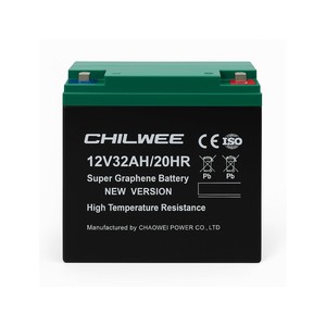 Baterí<span class=keywords><strong>a</strong></span> de Ciclo Profundo Sellada AGM de Grafeno Chilwee 12V 32AH58AH 6-EVF-32 <span class=keywords><strong>para</strong></span> Bicicletas Eléctricas, Vehículos Eléctricos, Scooters, Motocicletas, UPS - Product Image 1