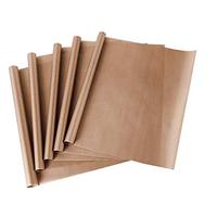 Papel de Transferencia de Calor Antiadherente YS, Lámina de PTFE Reutilizable para Prensa de Calor, Resistente al Calor, Fácil de Desmoldar, Lámina de PTFE Marrón