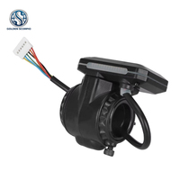 Controlador de Scooter de 36V 24V 250W, Kit de Acelerador con Pantalla, Batería de Litio Resistente al Agua de Fibra de Carbono de 5.5 Pulgadas