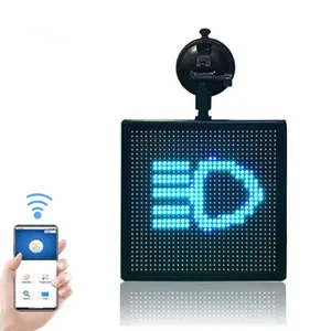 P4 32*32dots layar LED mobil, tampilan interaksi jendela belakang mobil yang dapat diprogram aplikasi