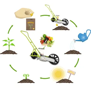 2023 Farm wholesale hand push seeder manual seed planter for vegetables