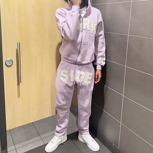 Premium Quality Men's Autumn Street Style <strong>Tracksuit</strong> Hoodie Set Embroidered Front Logo <strong>100</strong>% Cotton Oversized French Outerwear - Product Image 6
