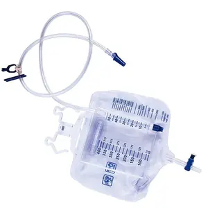 Steril Urometer drenaj torbası yüksek kaliteli tıbbi İdrar drenaj toplama torbası