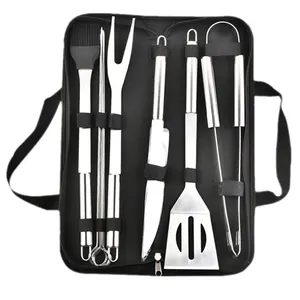 Boa Qualidade Online Best Selling Acessórios de Cozinha Ferramentas PARA CHURRASCO de Aço Inoxidável Ecológico 18pcs Kit Utensílios Churrasqueira