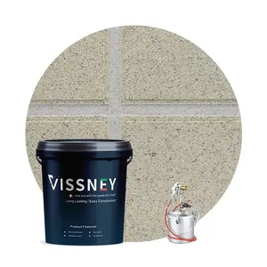 Vissney 공장 공급 바위 효과 코팅 액체 건물 페인트
