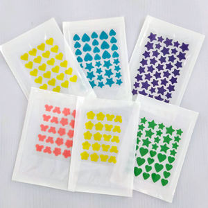 Label kustom tambalan jerawat hidrokoloid Patch wajah 12 buah 36 buah Patch bentuk kustom menghilangkan jerawat - Product Image 5