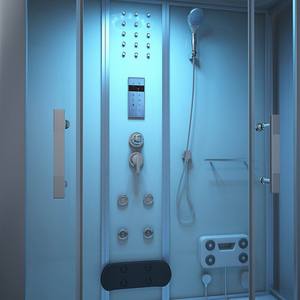 Douche à vapeur de salle de bain avec sauna verre trempé de forme rectangulaire blanche avec <span class=keywords><strong>baignoire</strong></span> appliquée aux salles de bain - Product Image 6