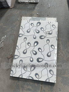 Mosaico <span class=keywords><strong>de</strong></span> Mármol con Incrustaciones <span class=keywords><strong>de</strong></span> Madreperla en Forma <span class=keywords><strong>de</strong></span> Lágrima, Mosaico <span class=keywords><strong>de</strong></span> Piedra <span class=keywords><strong>de</strong></span> Lujo para Baño y Cocina - Product Image 5