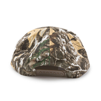 Gorro de Béisbol de 5 Paneles de Calidad para Adultos, Sin Estructura, de Algodón, con Logotipo Bordado en 3D Personalizado, Camuflaje Verde Bosque, para Caza