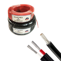 Cable Solar de Cobre Estañado XLPE con Certificación TUV, PV1-F XLPO 2*2.5MM 2*4MM 2*6MM 2*10MM, Cable de Alimentación Fotovoltaica