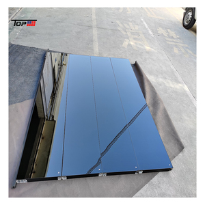 <span class=keywords><strong>Porte</strong></span> <span class=keywords><strong>de</strong></span> <span class=keywords><strong>garage</strong></span> résidentielle <span class=keywords><strong>sectionnelle</strong></span> automatique en aluminium dépoli noir - Product Image 2