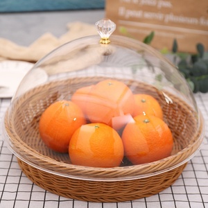 Cesti Portaoggetti in Vimini Naturale Fatti a Mano, Rettangolari Impilabili, per <span class=keywords><strong>Pane</strong></span>, Frutta, Picnic, con Coperchio, Decorazione per Cucina e Casa - Product Image 5