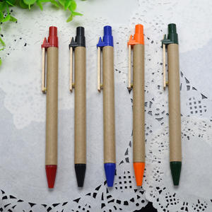 Stylo à bille en papier réutilisable et recyclable de 1.0mm avec logo personnalisé écologique pour les réunions - Product Image 3