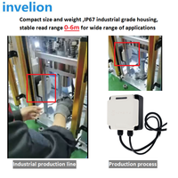 Lector integrado RFID industrial UHF, Protocolo Modbus/PROFINET de larga distancia, conexión PLC de 860-96MHz para gestión de moldes y herramientas