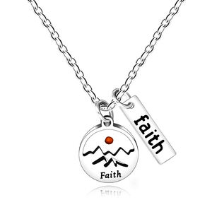 Collier minimaliste en acier inoxydable avec grain de moutarde, bijou inspiré de la montagne pour femme, résistant au ternissement - Product Image 6