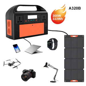 สถานีพลังงานลิเธียมไอออน 300W 333Wh ขายดีอันดับต้นๆ พร้อมระบบชาร์จพลังงานแสงอาทิตย์ MPPT ไฟ LED สำหรับใช้ในบ้าน กรณีฉุกเฉิน ตั้งแคมป์ เดินทาง จัดส่งฟรี - Product Image 1